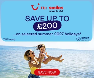 TUI Smiles Rewards Save up to £200 extra on Summer 2027 Hols